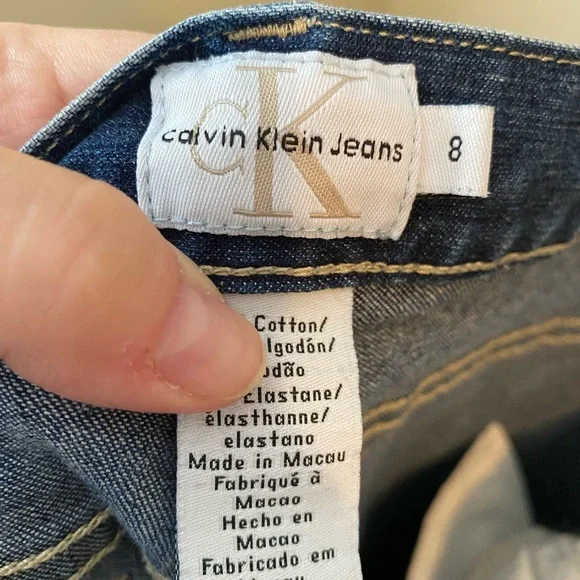 *Calvin Klein straight leg jeans size 8 - Picture 6 of 6